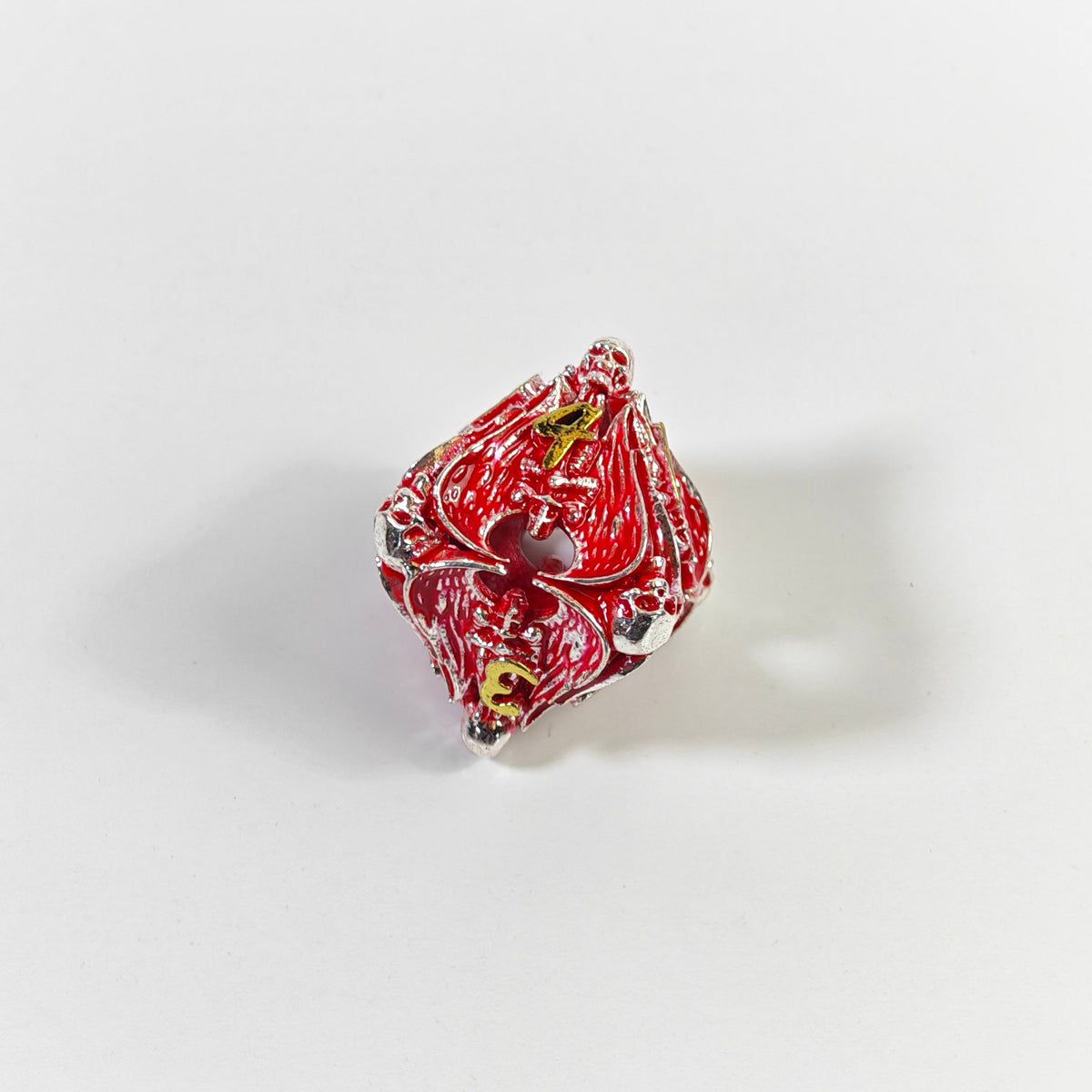 Dragon's Skull Hoard Hollow Metal Dice Set