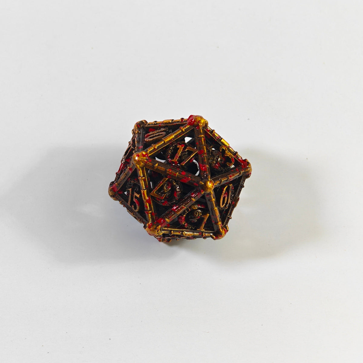 Blood Lunar Hollow Metal Dice Set