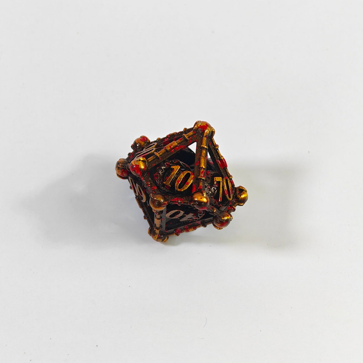 Blood Lunar Hollow Metal Dice Set