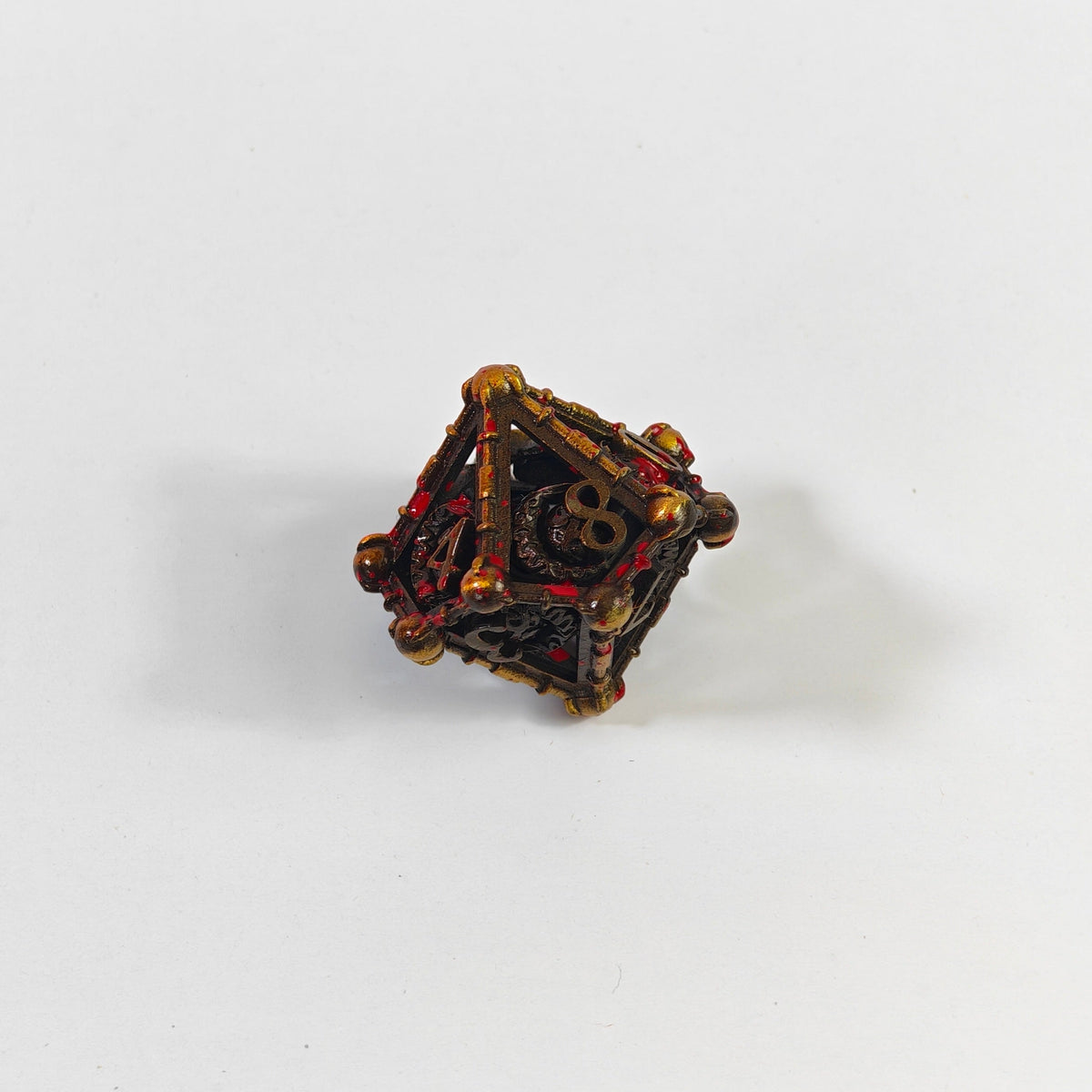 Blood Lunar Hollow Metal Dice Set