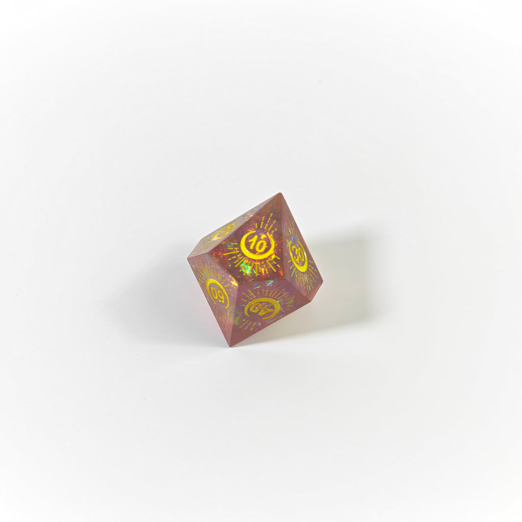 Bloodmoon Handmade Resin Dice Set