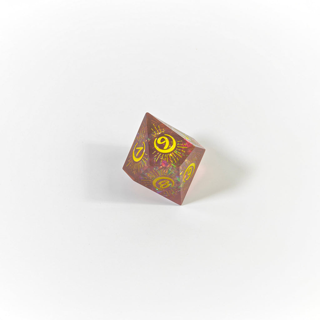 Bloodmoon Handmade Resin Dice Set