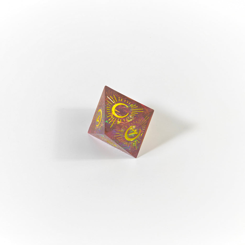 Bloodmoon Handmade Resin Dice Set