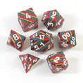 Savage Red Solid Metal Dice Set