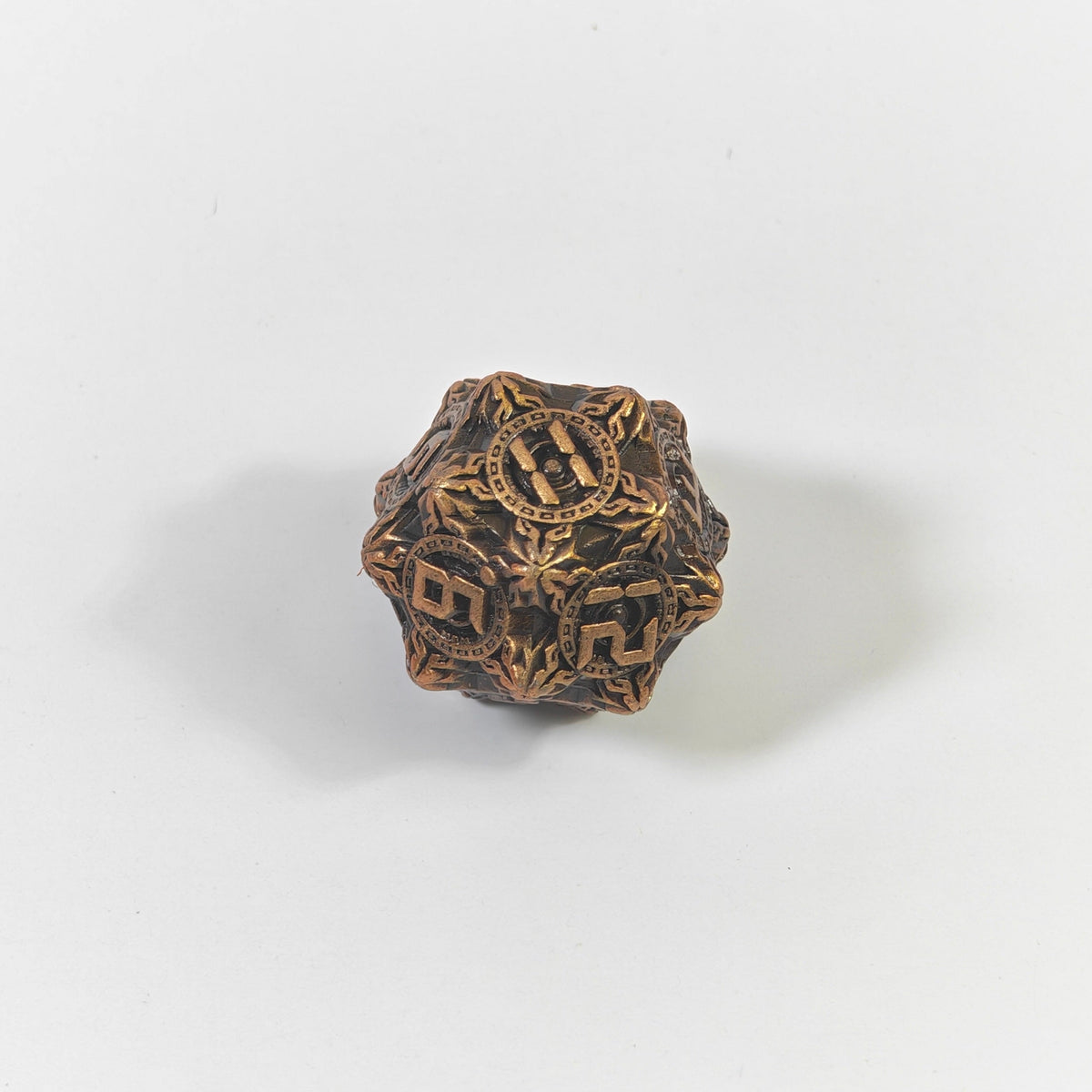 Technology Style Brass Solid Metal Dice Set