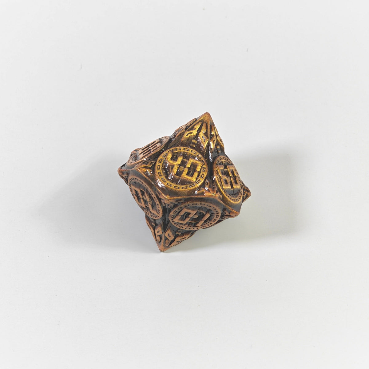 Technology Style Brass Solid Metal Dice Set