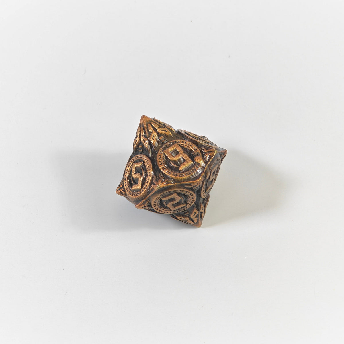 Technology Style Brass Solid Metal Dice Set