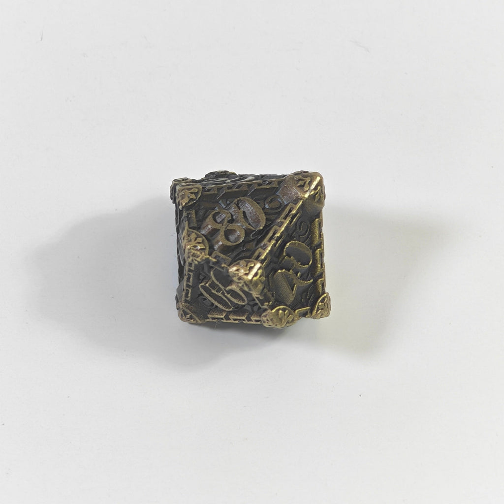 Ancient Dagger Solid Metal Dice Set