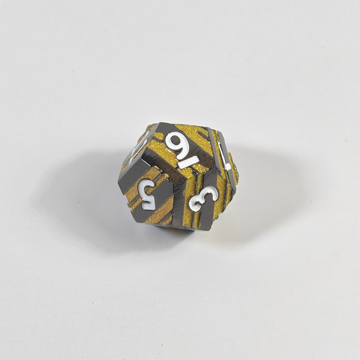 Golden Ripclaw Solid Metal Dice Set