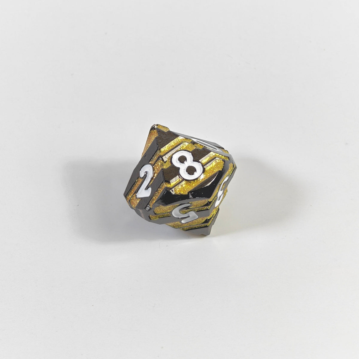 Golden Ripclaw Solid Metal Dice Set