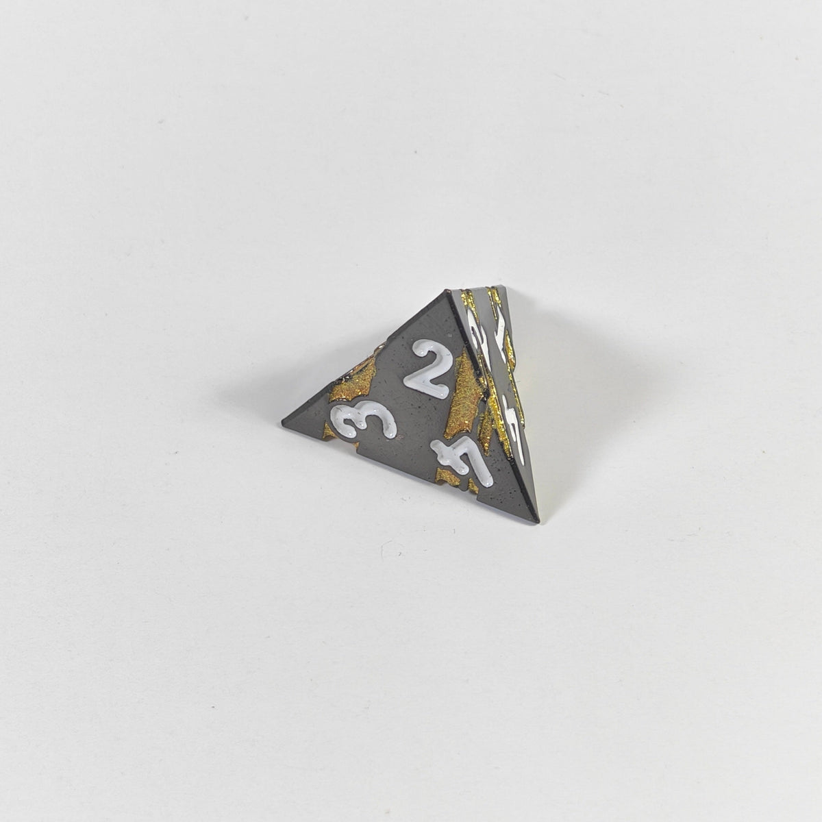 Golden Ripclaw Solid Metal Dice Set