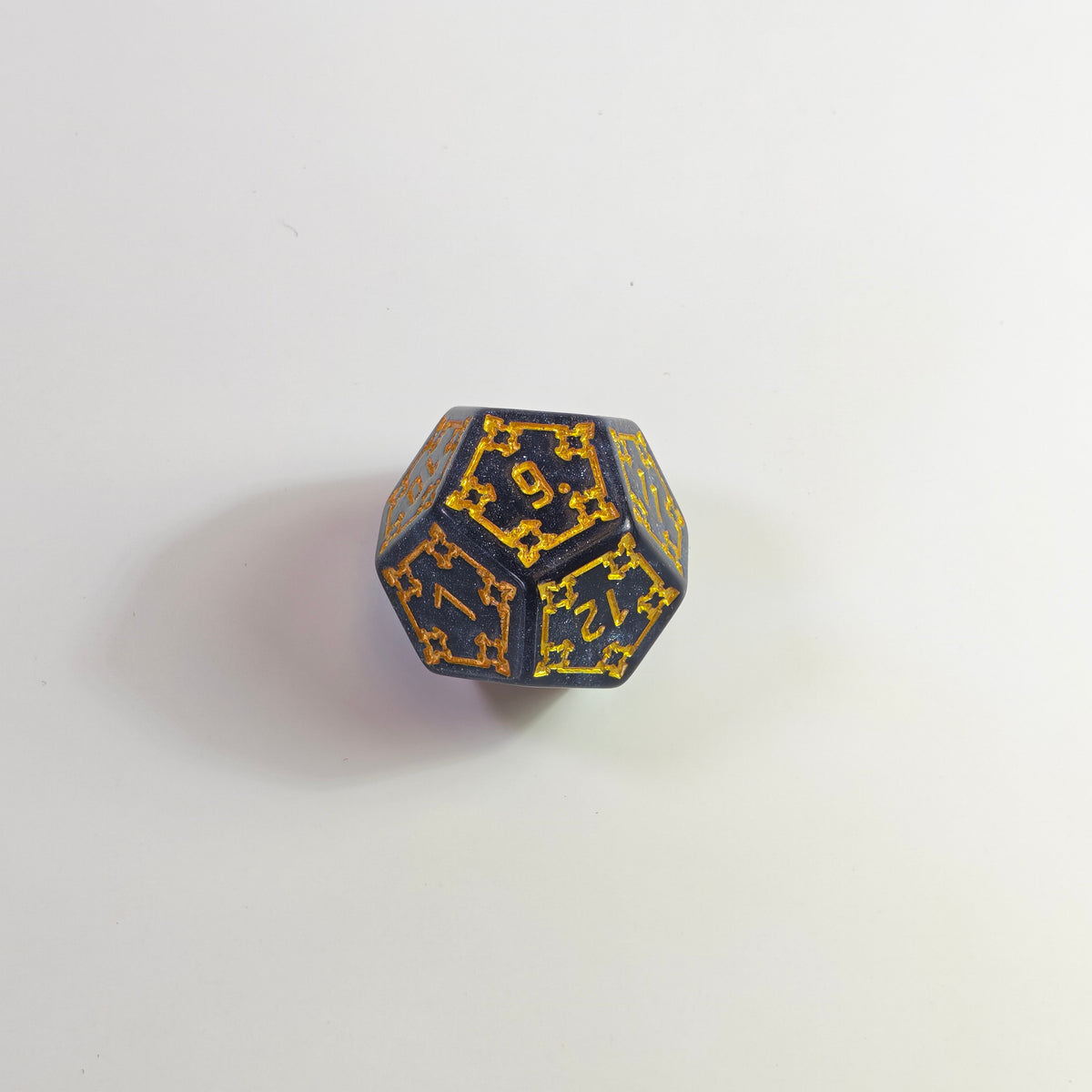 Grey Sparkle Chonk Acrylic Dice Set