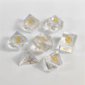 3D Lasered Apple Glass Dice Set