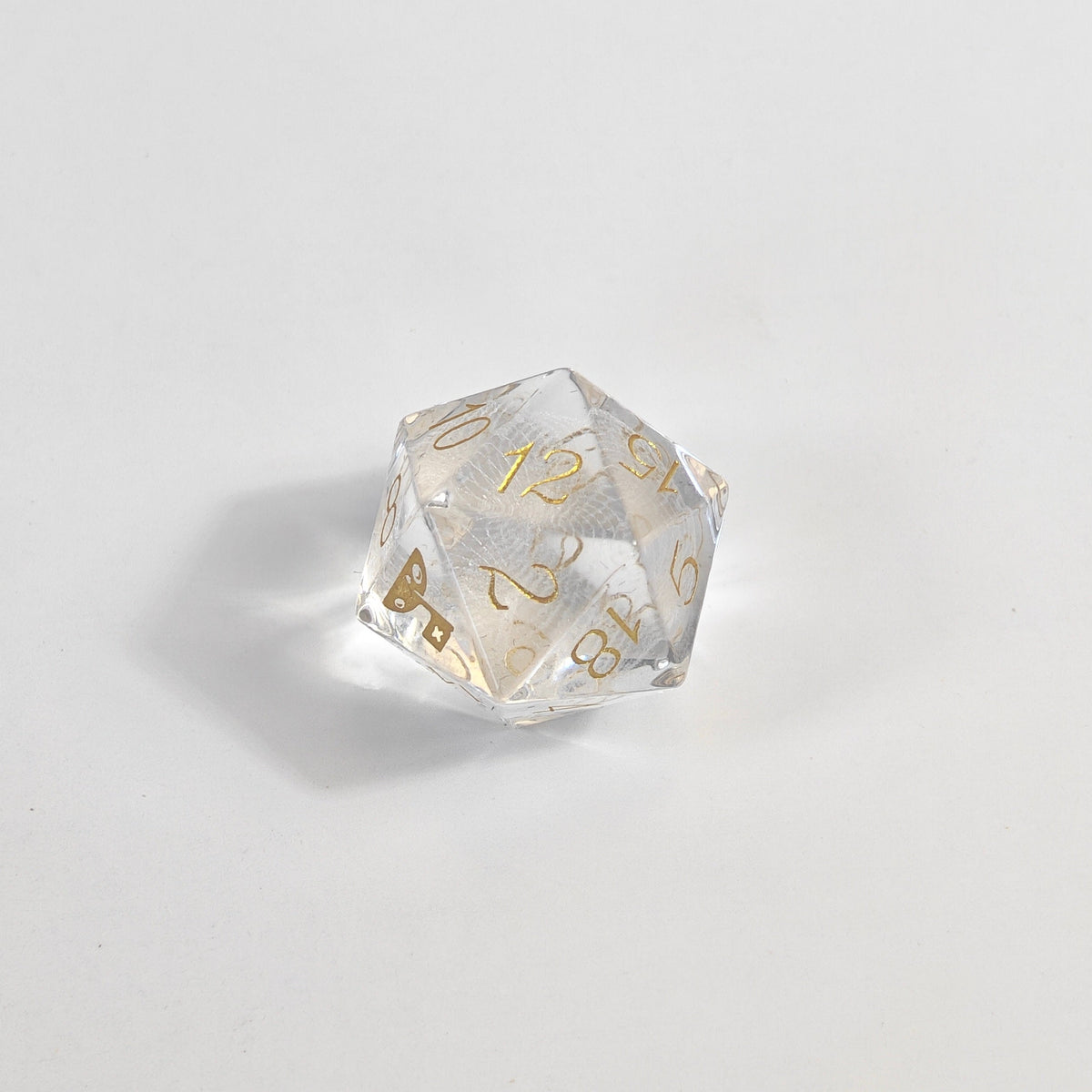 3D Lasered Apple Glass Dice Set
