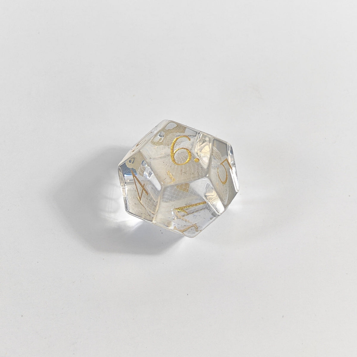 3D Lasered Apple Glass Dice Set