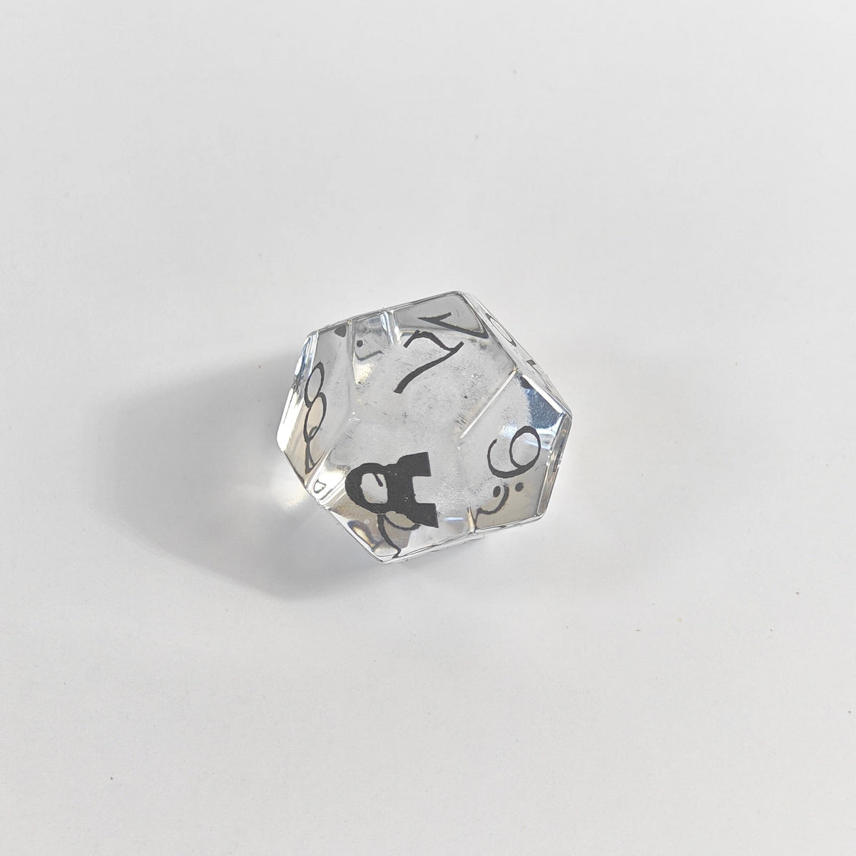 3D Lasered Dandelion Glass Dice Set