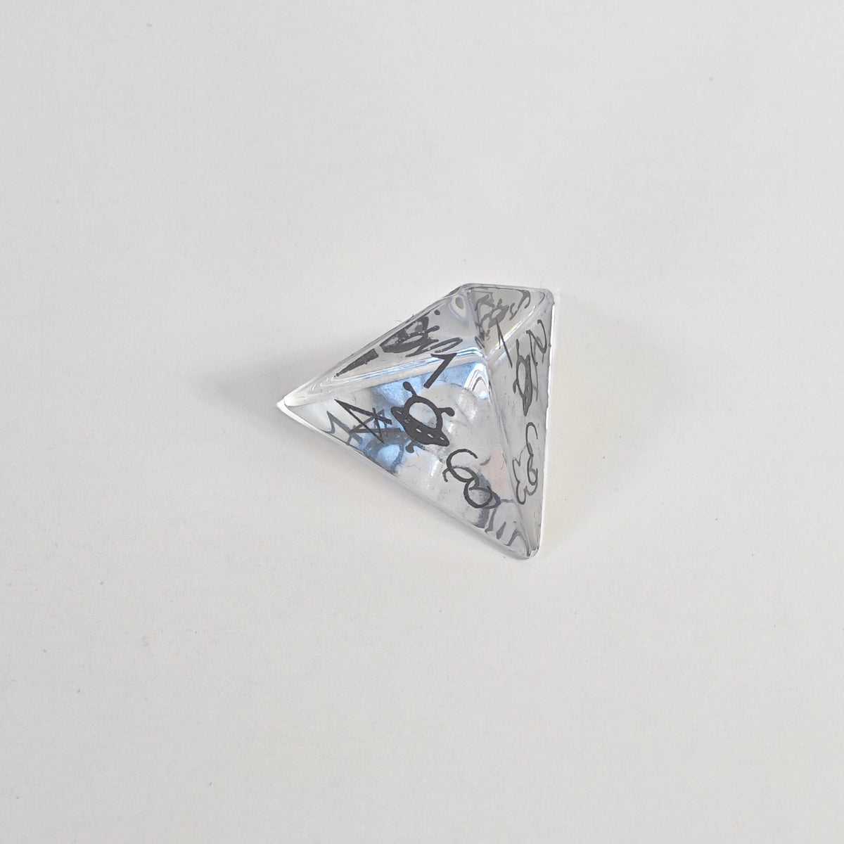 3D Lasered Dandelion Glass Dice Set