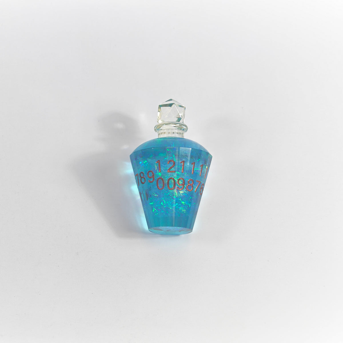Blue Potion Bottles Resin Dice Set