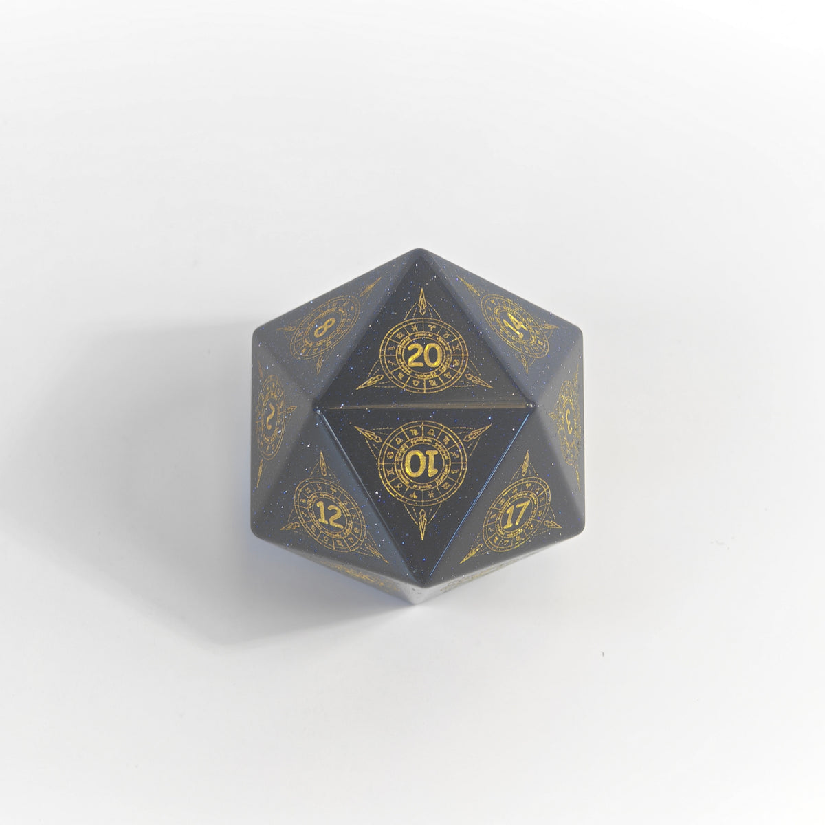 Blue Sandstone Pattern Chonk D20