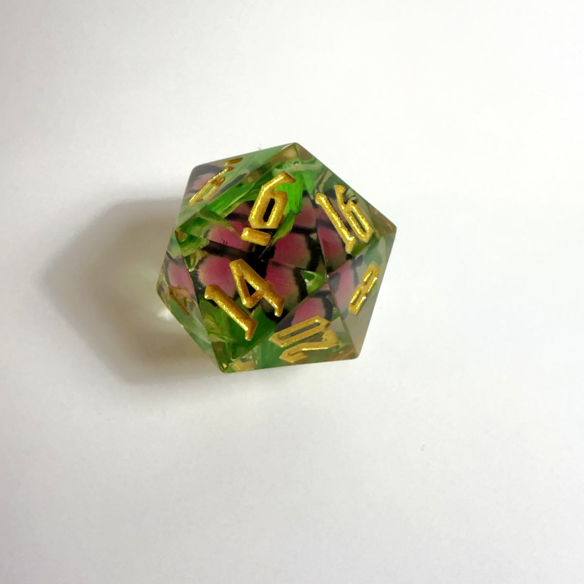Butterfly Handmade Resin Dice Set