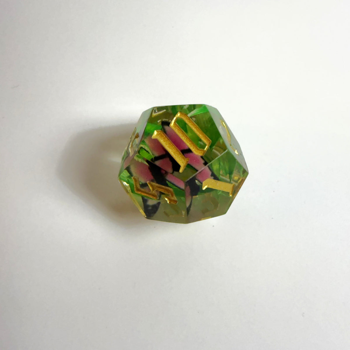 Butterfly Handmade Resin Dice Set