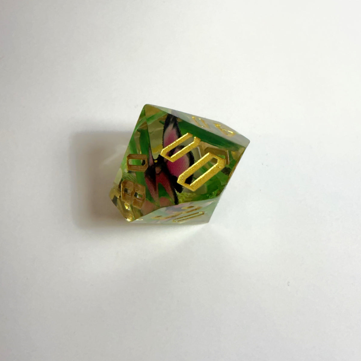 Butterfly Handmade Resin Dice Set