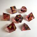 Blood Resin Sharpe Edge Resin Dice Set