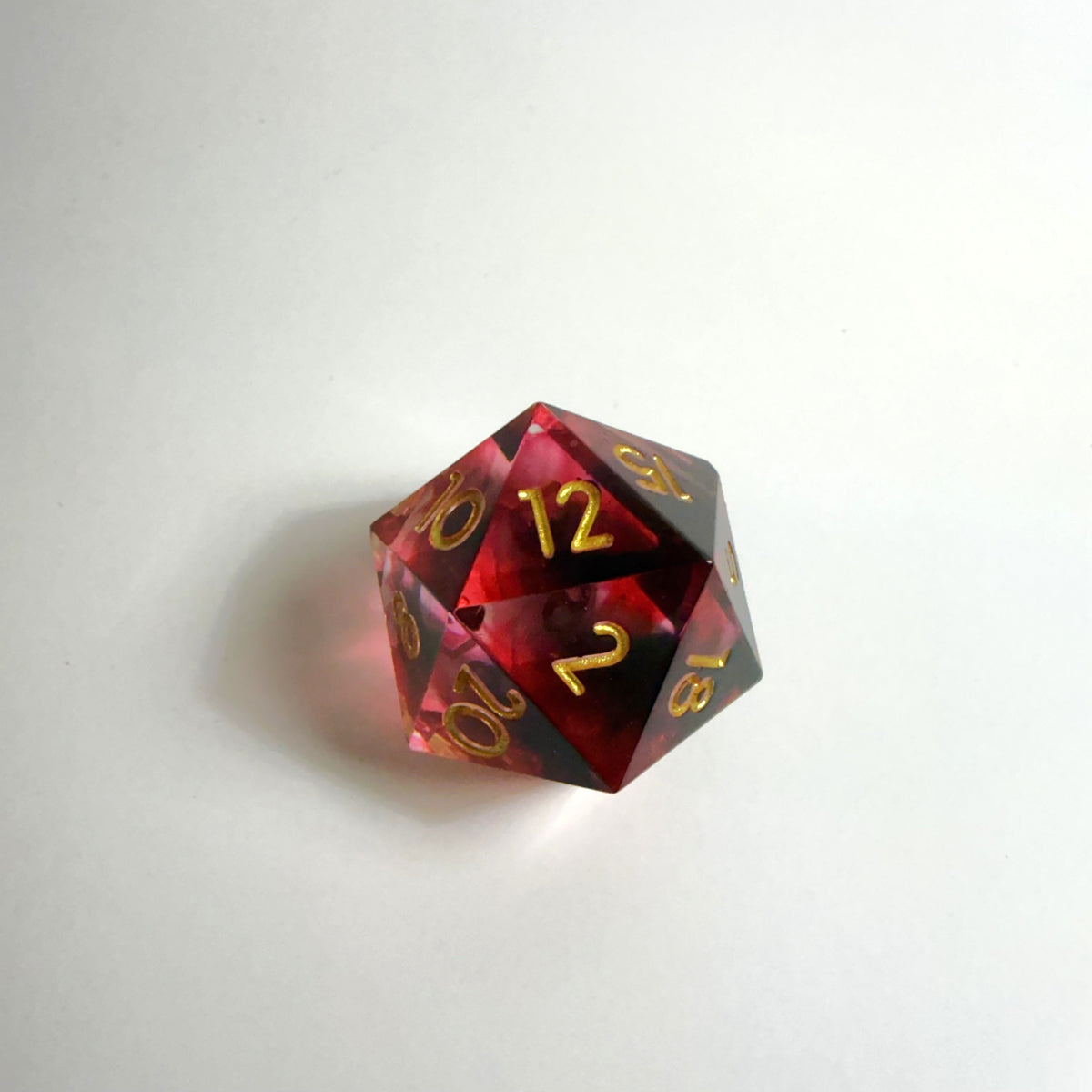 Blood Resin Sharpe Edge Resin Dice Set