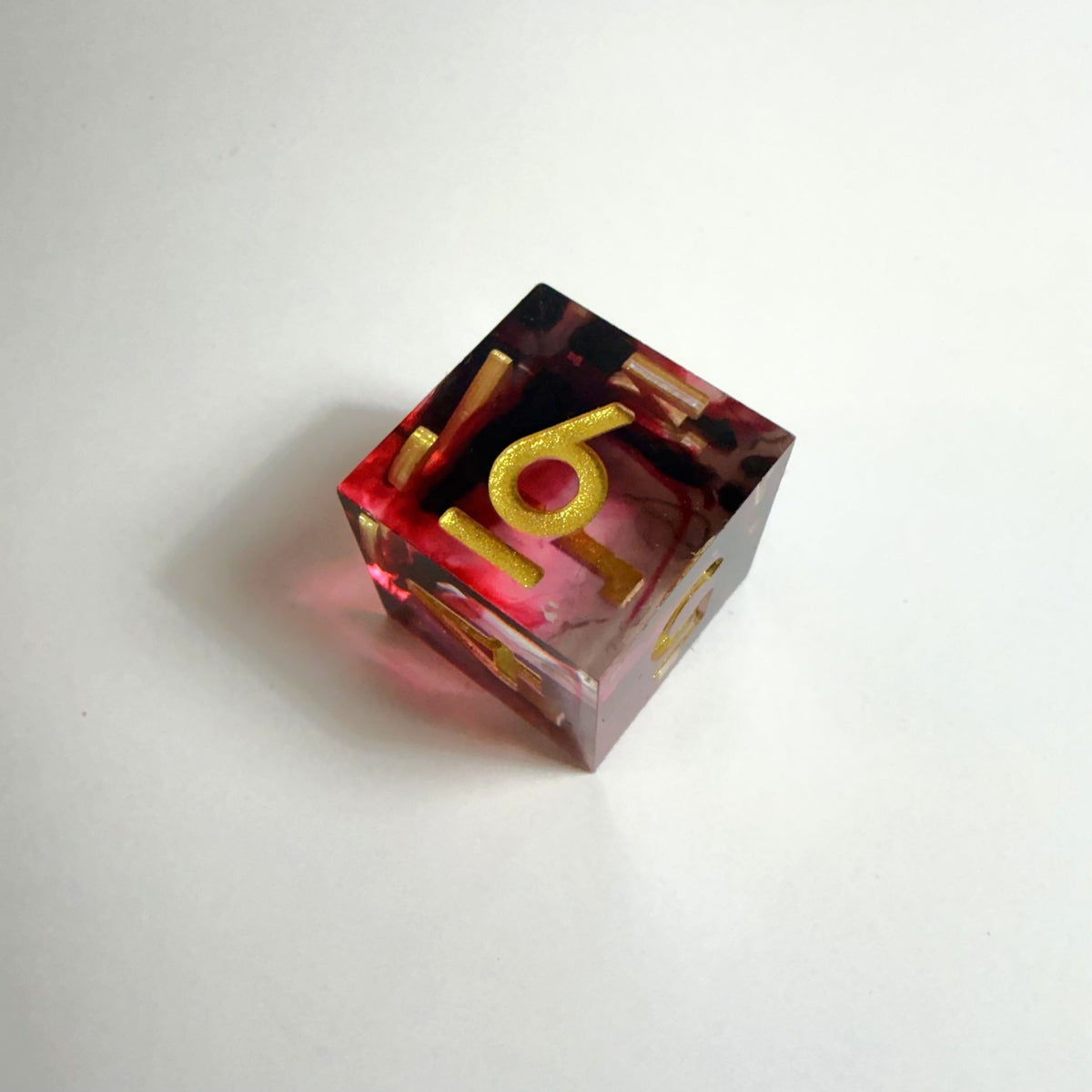 Blood Resin Sharpe Edge Resin Dice Set