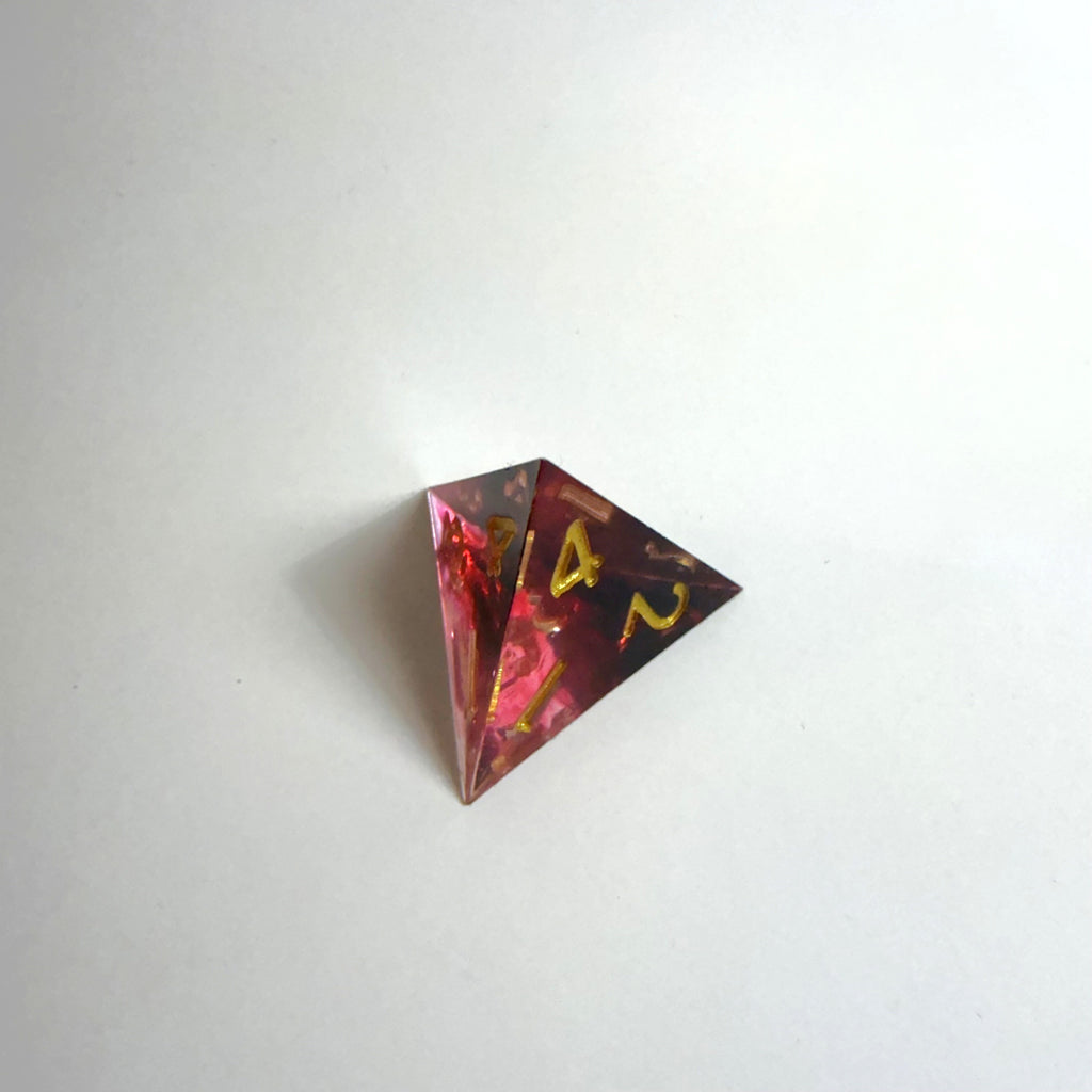 Blood Resin Sharpe Edge Resin Dice Set