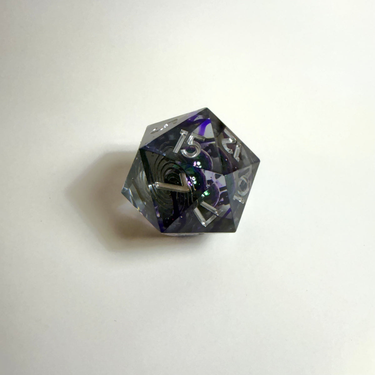 Galaxy Void Sharp Edge Resin Dice Set