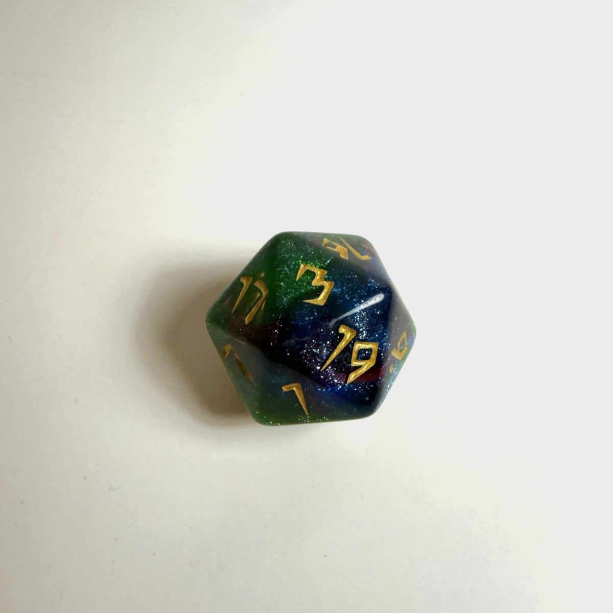 Galaxy Carved Acrylic Dice Set