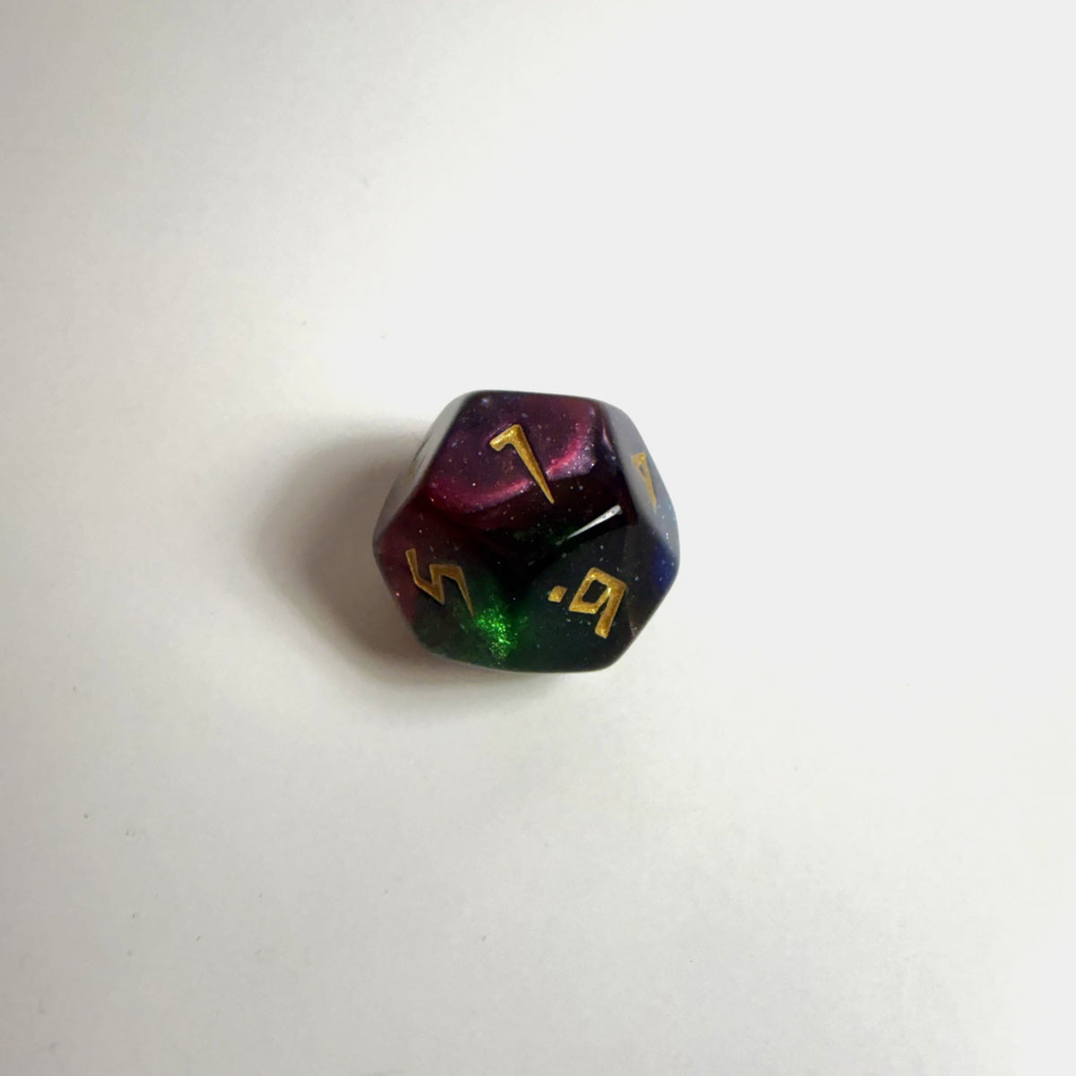 Galaxy Carved Acrylic Dice Set