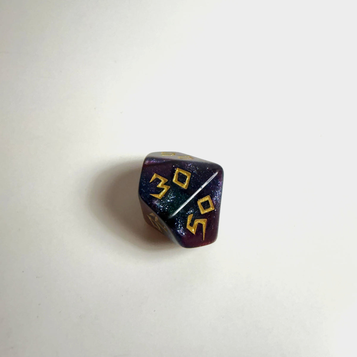 Galaxy Carved Acrylic Dice Set