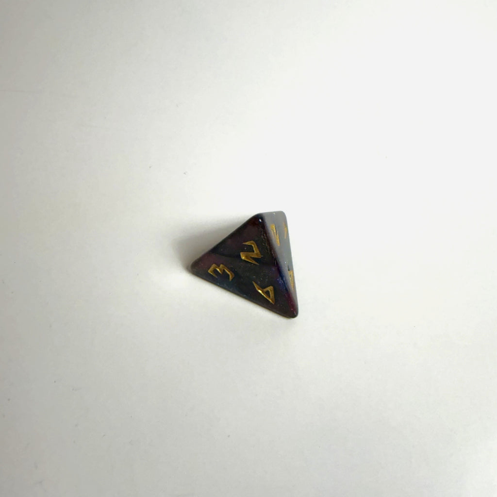 Galaxy Carved Acrylic Dice Set