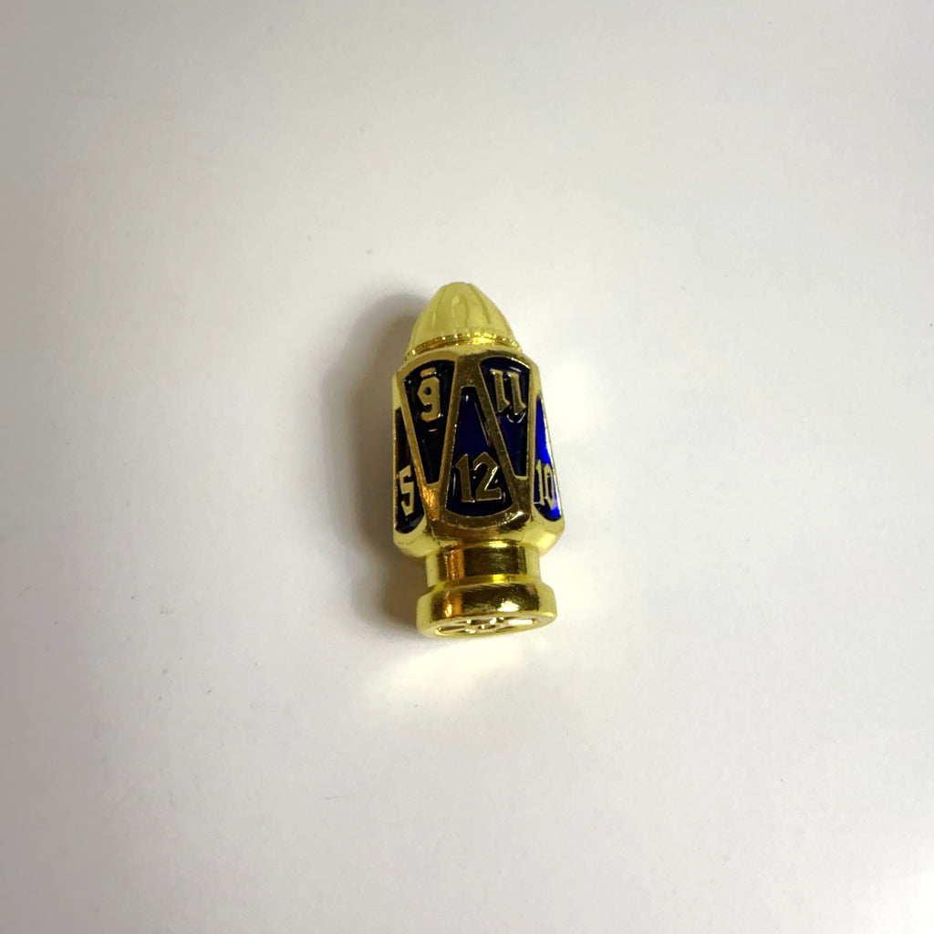 Bullet Magazines Gold Solid Metal Dice Set