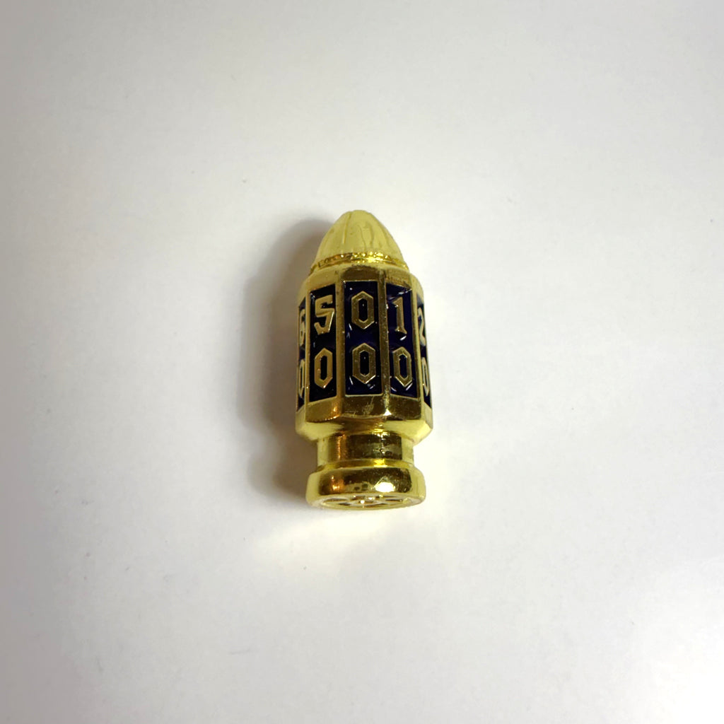 Bullet Magazines Gold Solid Metal Dice Set