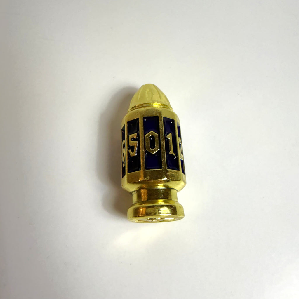Bullet Magazines Gold Solid Metal Dice Set