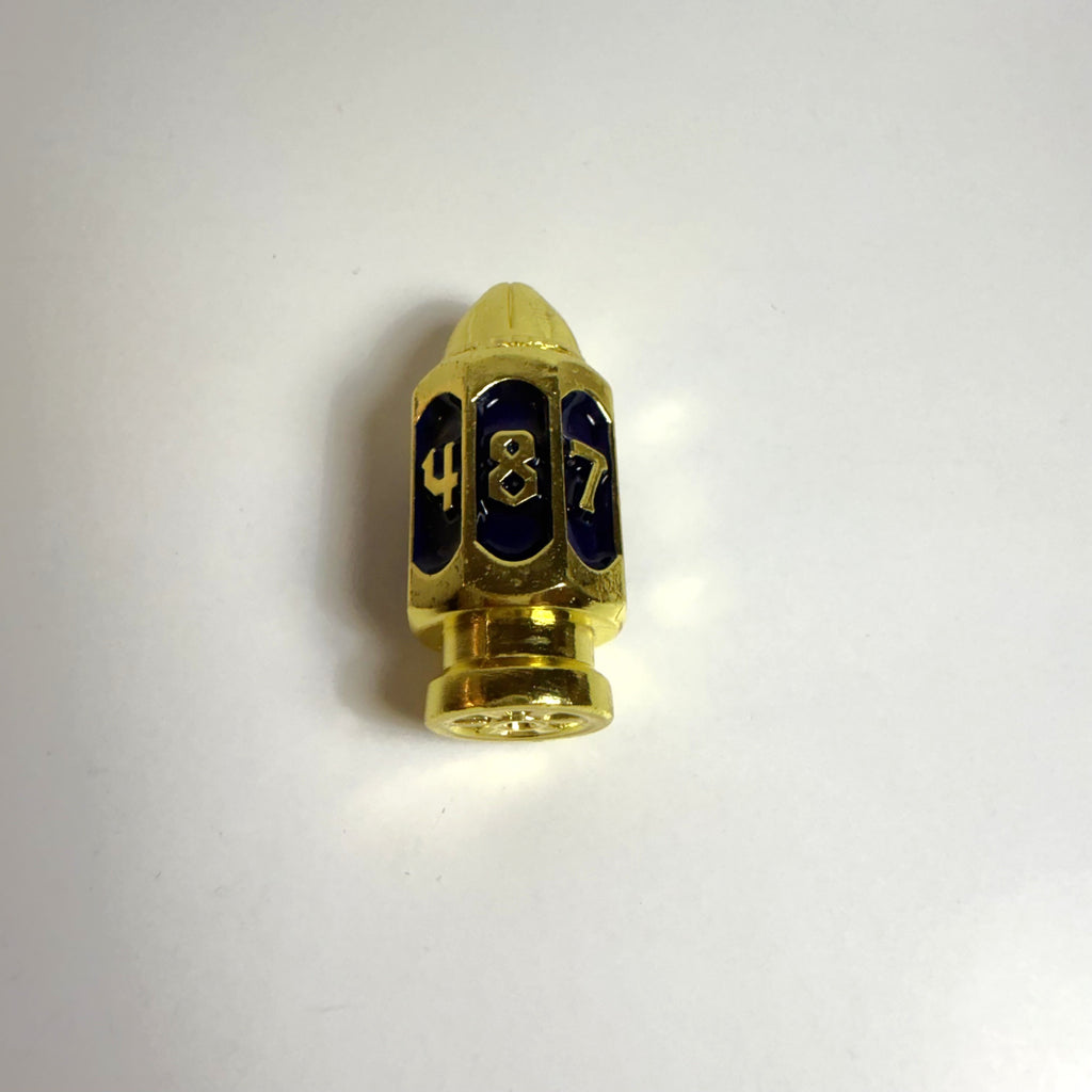 Bullet Magazines Gold Solid Metal Dice Set