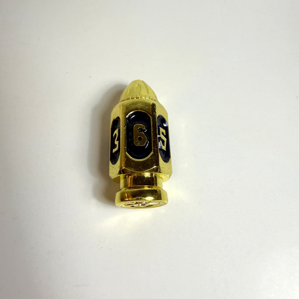 Bullet Magazines Gold Solid Metal Dice Set