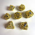 Golden Bell Hollow Metal Dice Set