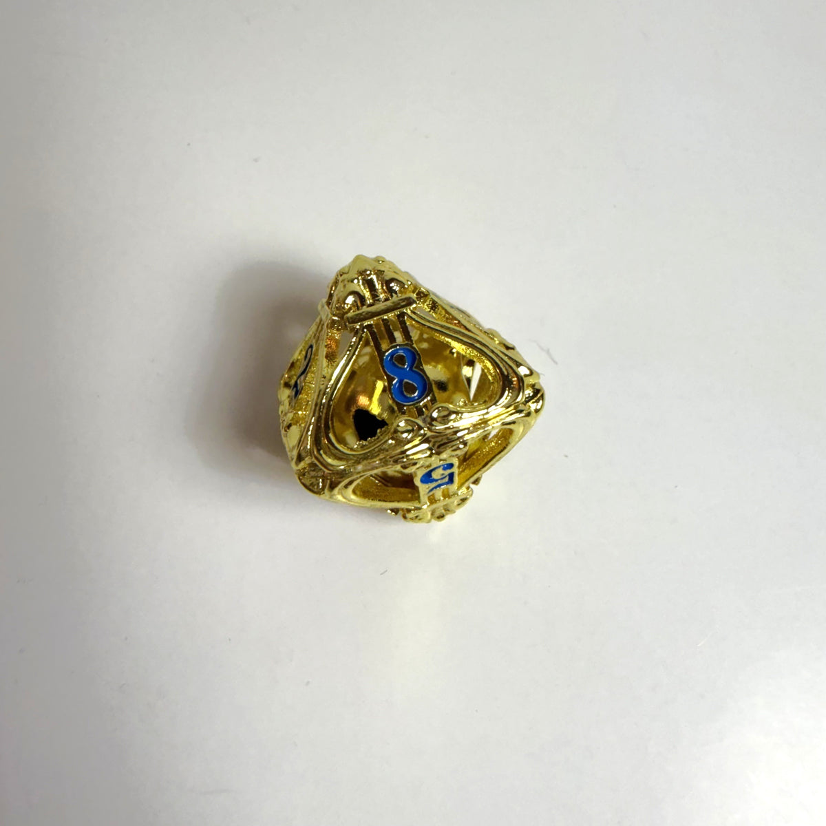 Golden Bell Hollow Metal Dice Set