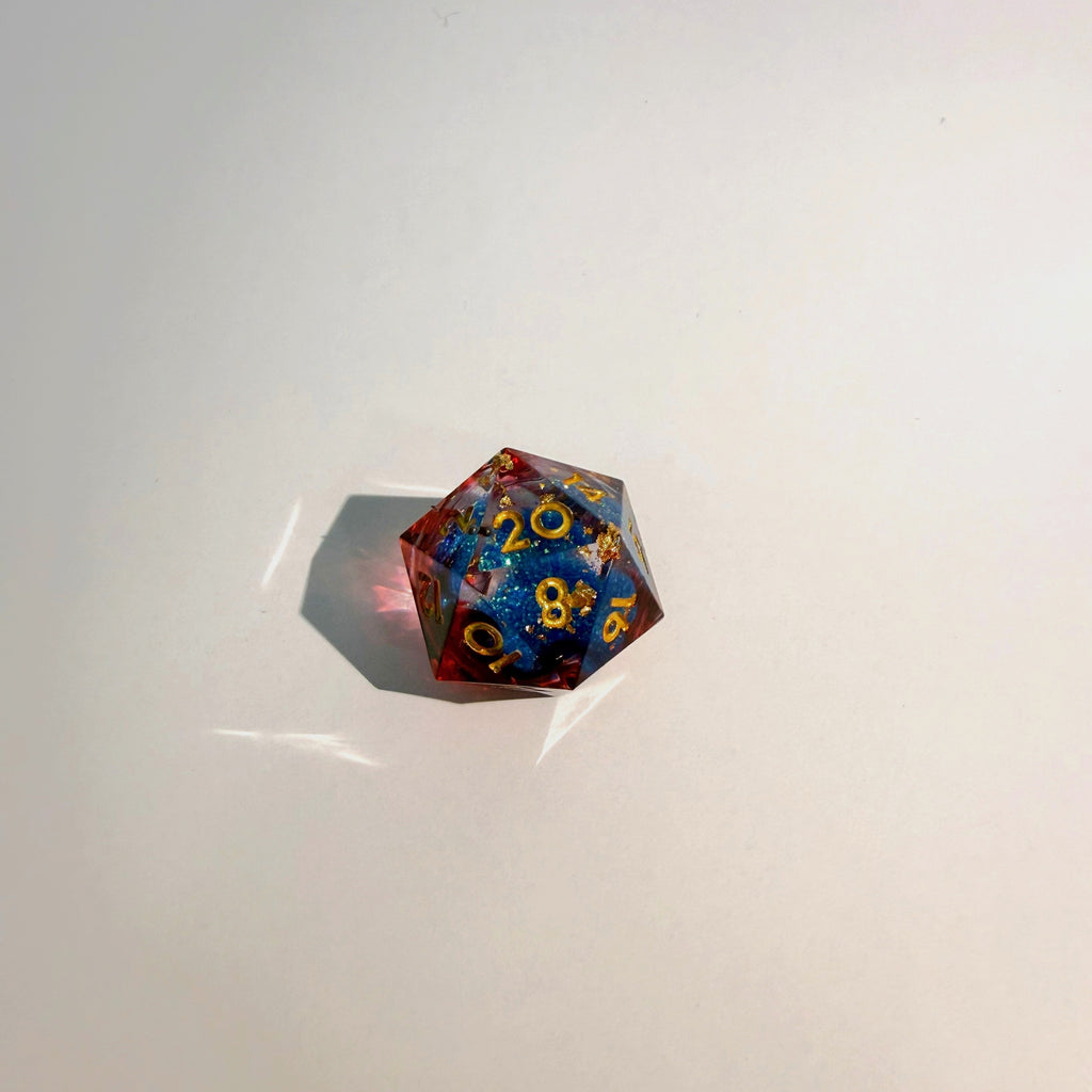 Sunfire Blaze Liquid Core Resin Dice Set