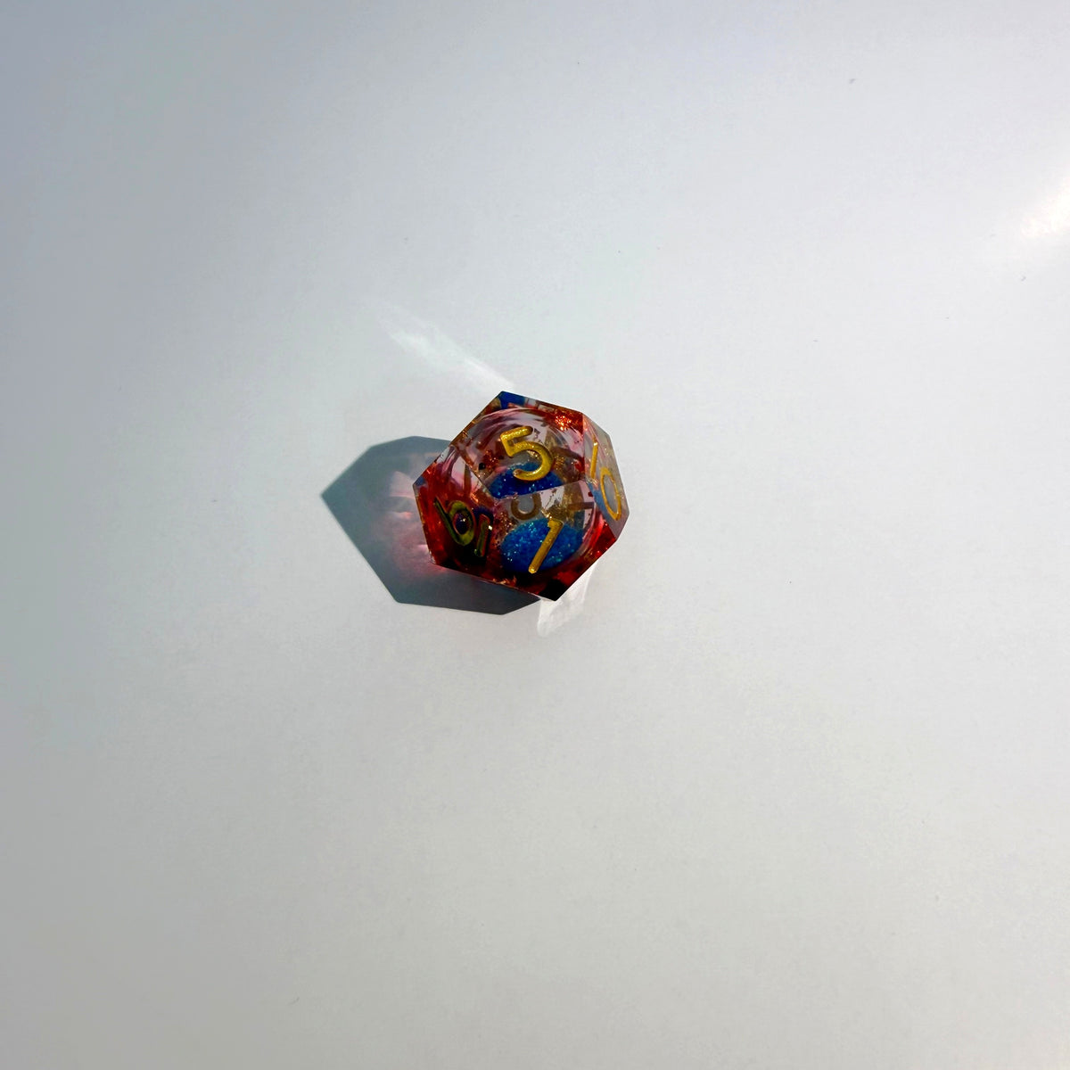 Sunfire Blaze Liquid Core Resin Dice Set