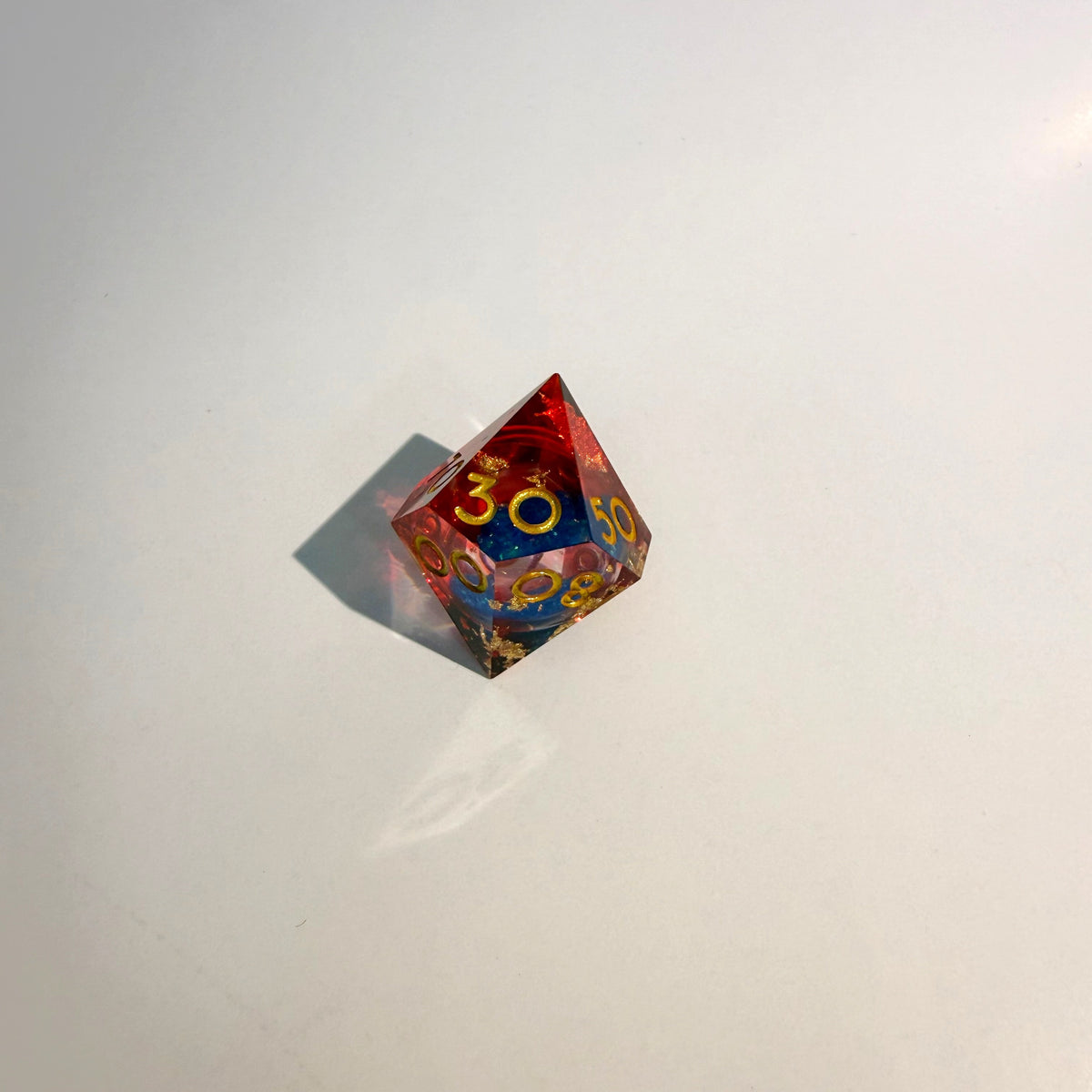 Sunfire Blaze Liquid Core Resin Dice Set