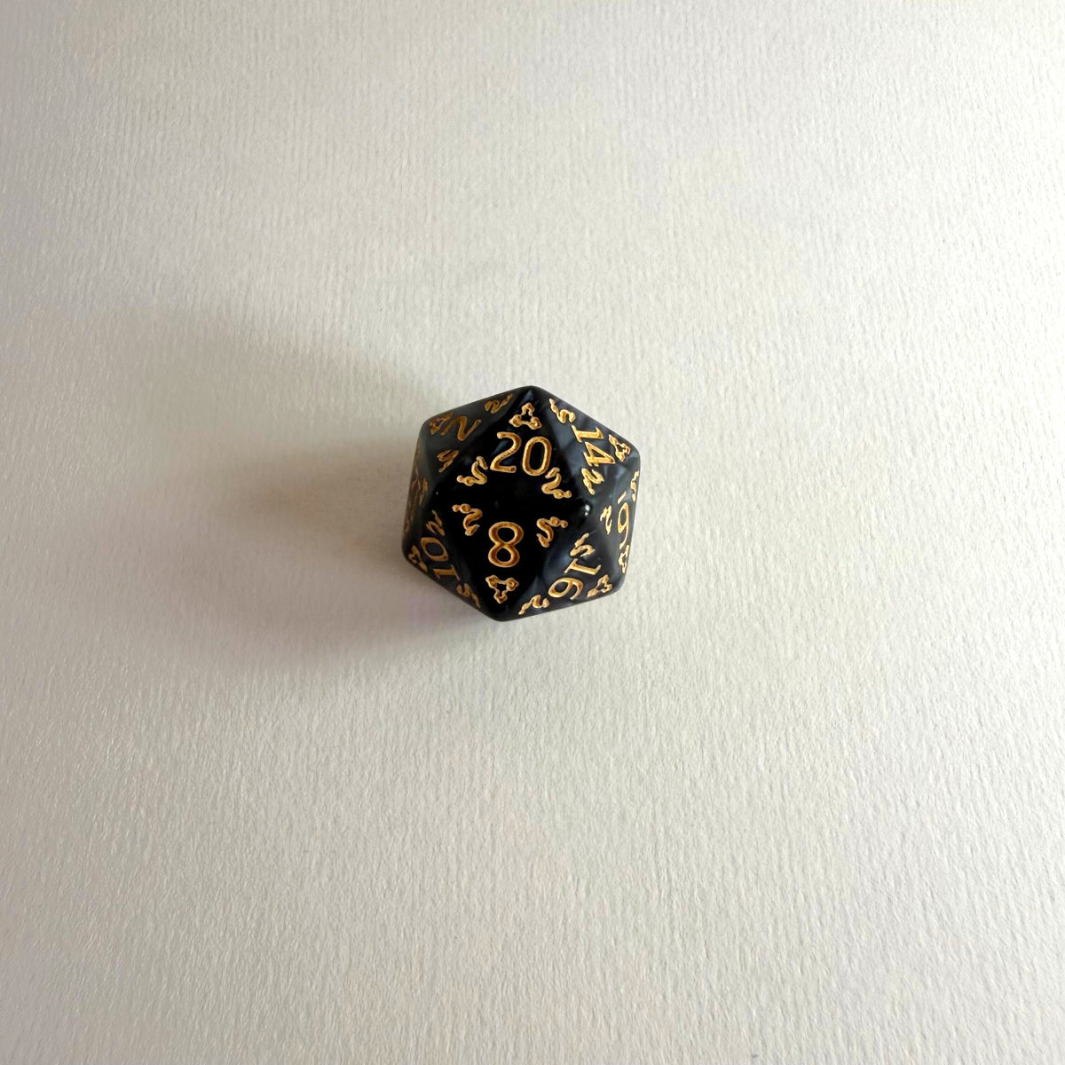 Black Mystic Acrylic Dice Set
