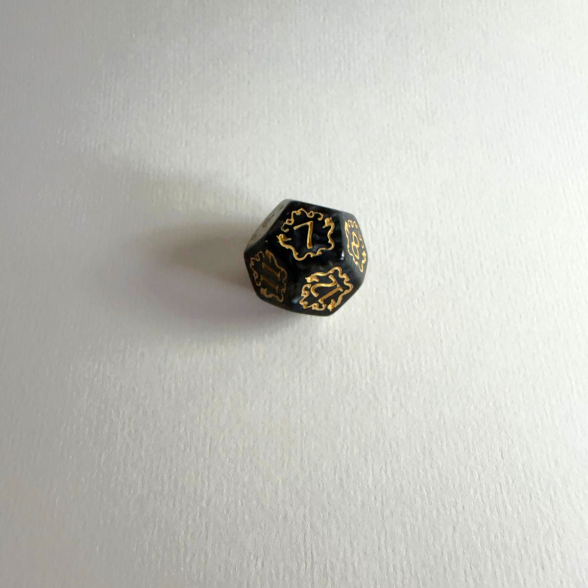 Black Mystic Acrylic Dice Set