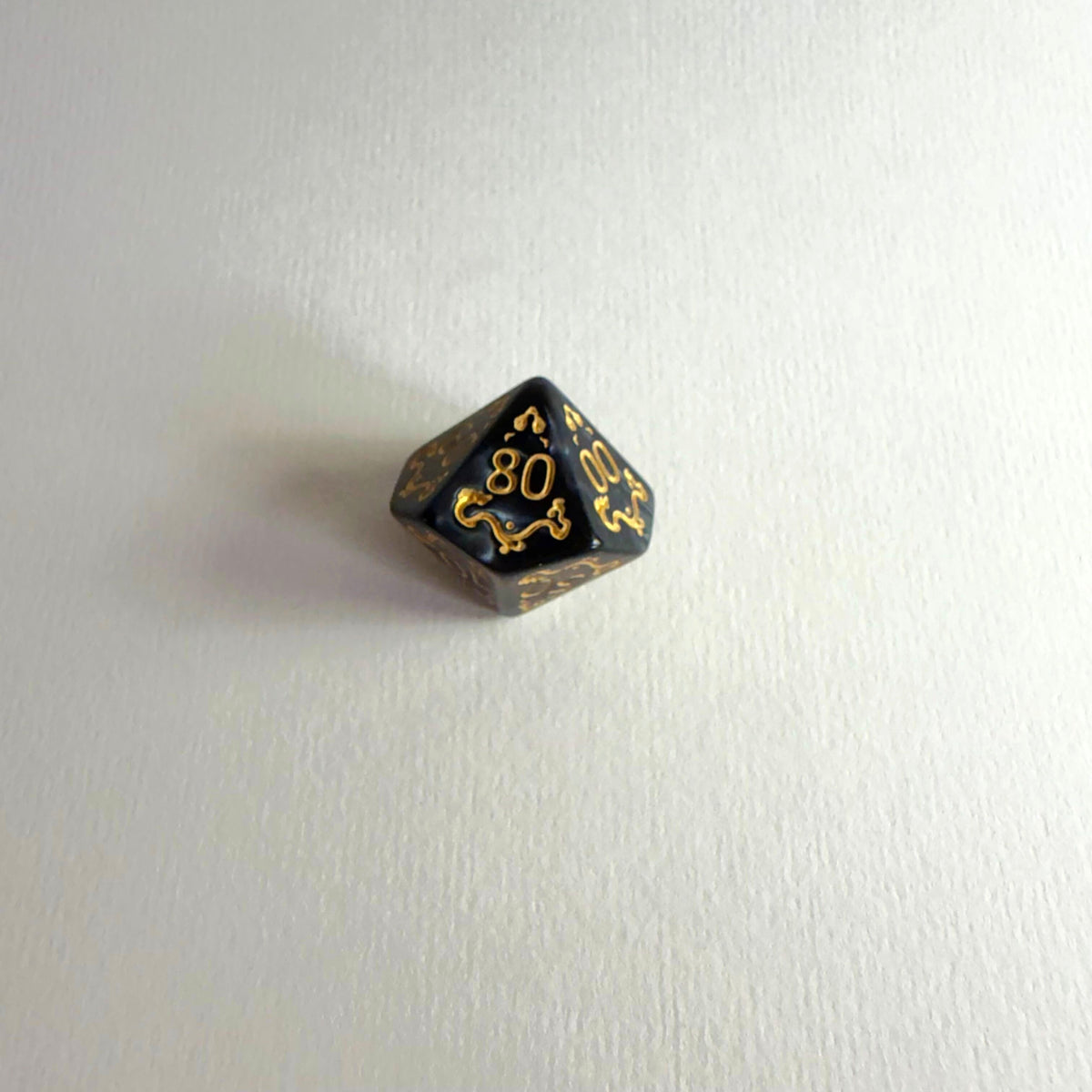 Black Mystic Acrylic Dice Set