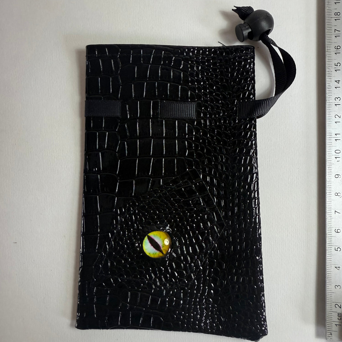 Yellow Dragon Eye Dice Bag