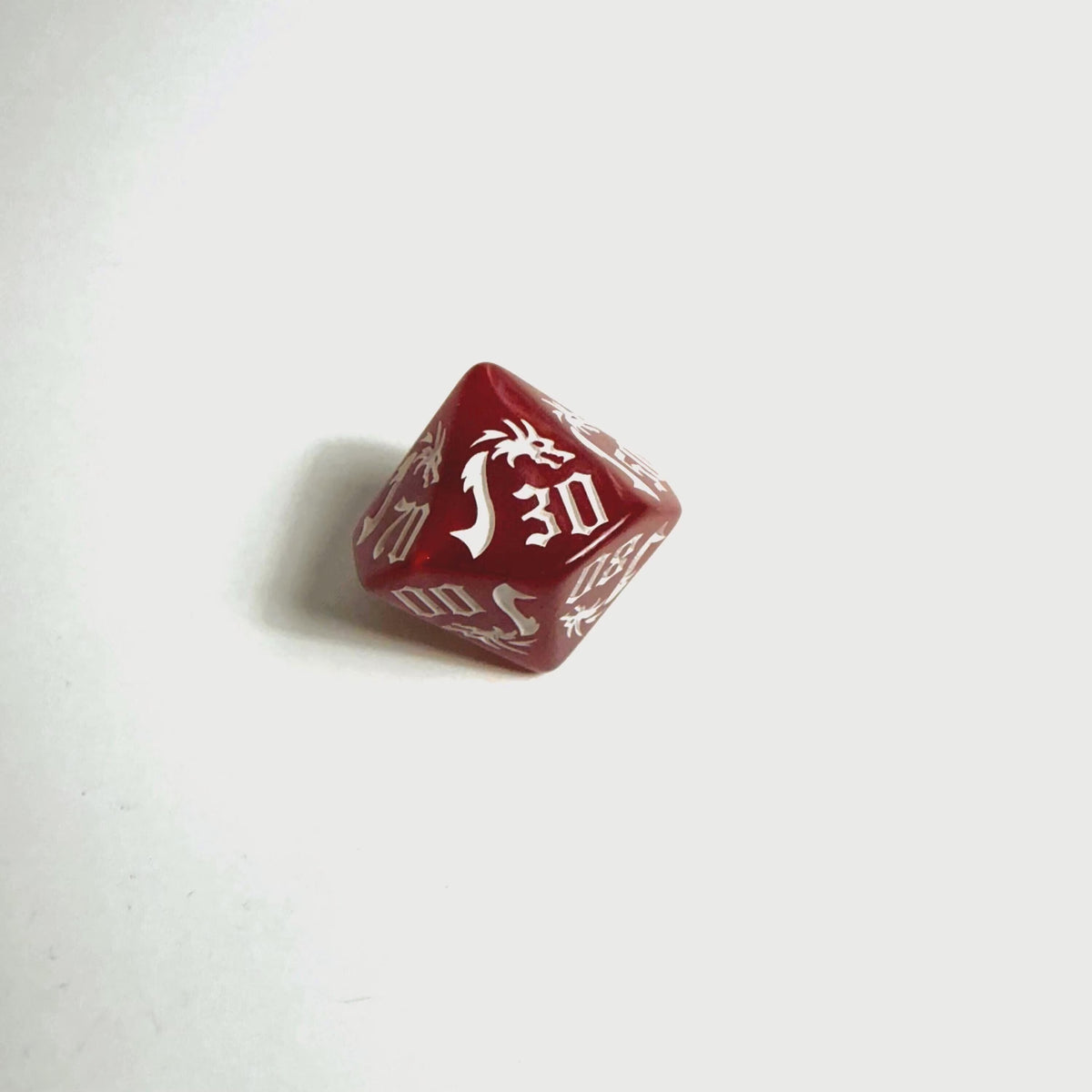 Red Dragon Acrylic Dice Set